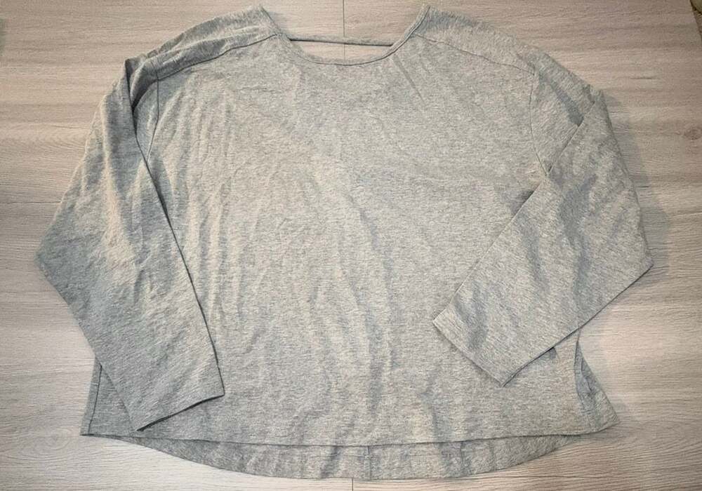 Member's Mark Long Sleeve Active Tee Gray Size L